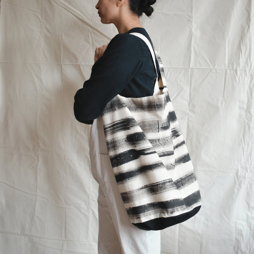 Painted bag STRIPE