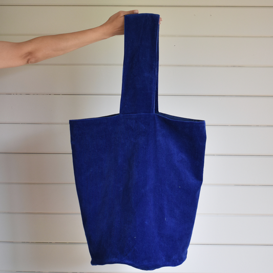 Blue cord big bag