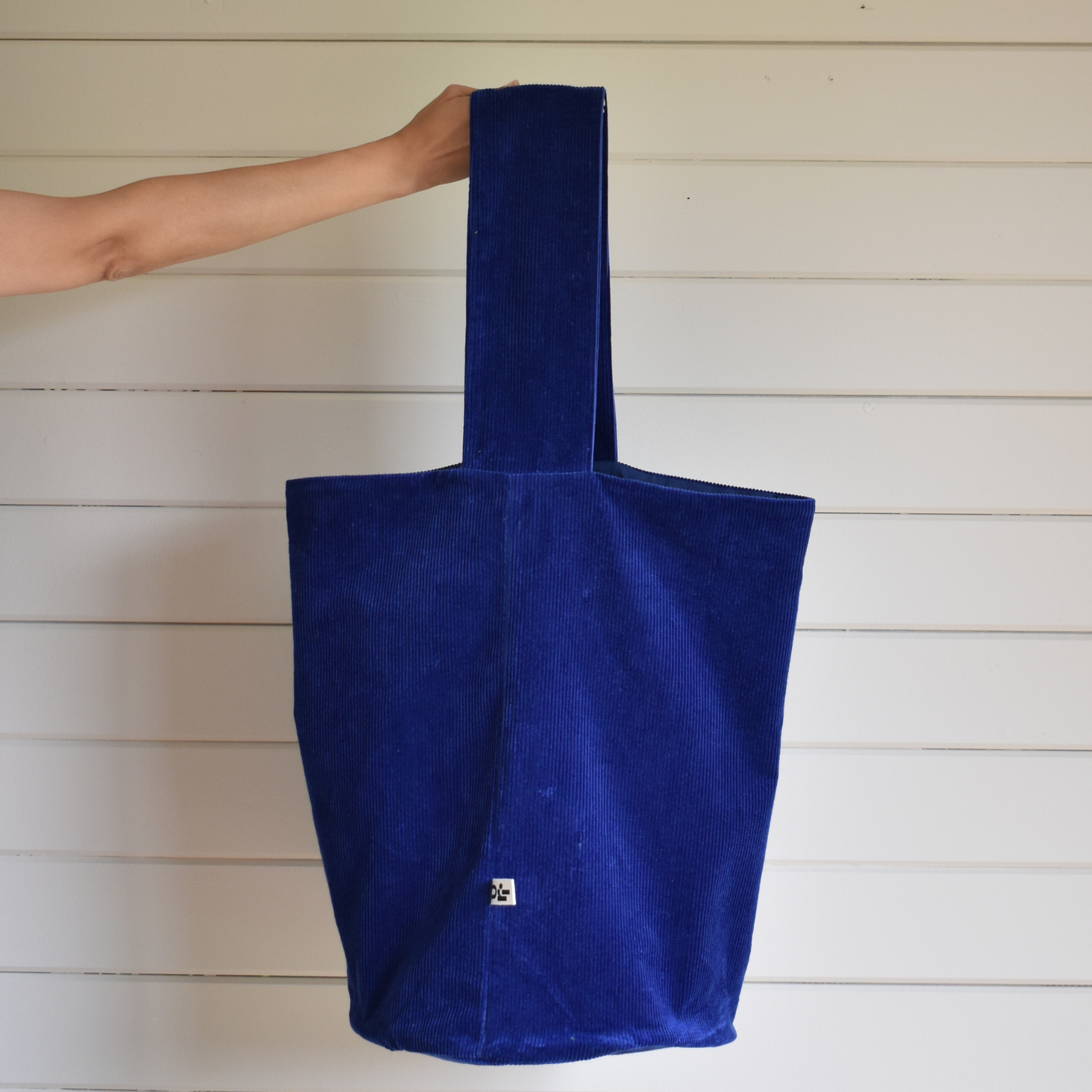 Blue cord big bag