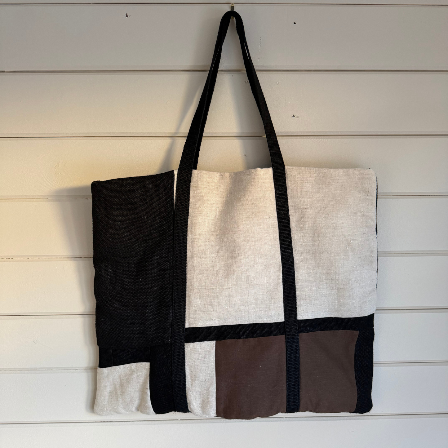 Oversized patchwork bag